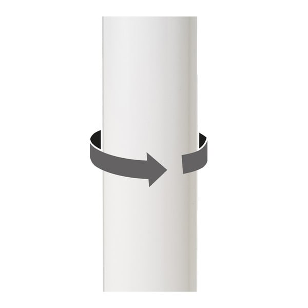 Scaune de bar albe cu înălțime ajustabilă 2 buc. din imitație de piele (înălțime șezut 56,5 cm) – Casa Selección-image-4