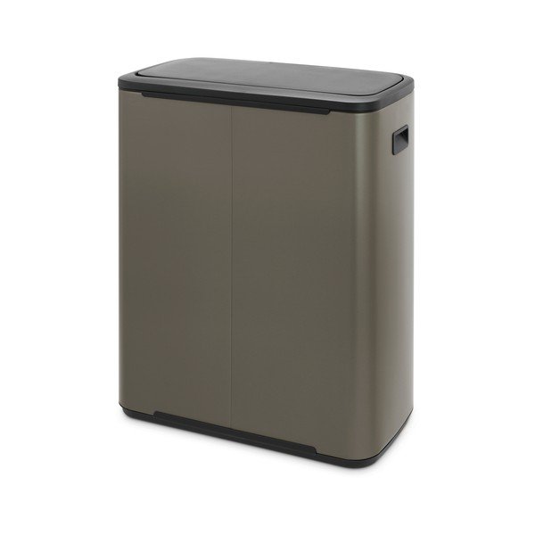 Coș de gunoi gri de reciclat/cu senzori de atingere din oțel 60 l Bo Touch Bin – Brabantia-image-4