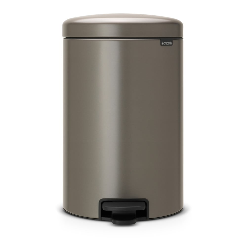 Coș de gunoi gri cu pedală din oțel 20 l NewIcon – Brabantia
