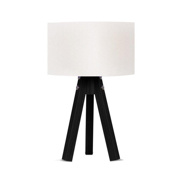 Veioză albă/neagră Mdf - Magenta Home