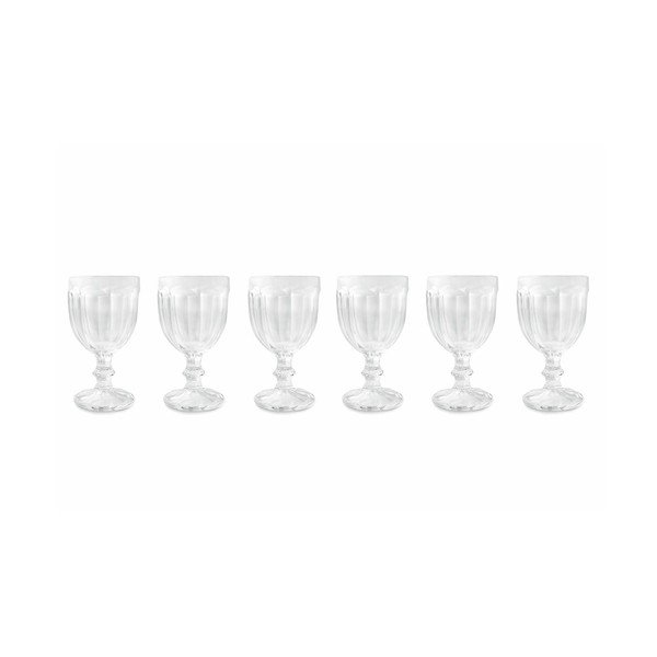 Set 6 pahare pentru vin Villa d'Este Chateau, 160 ml, transparent