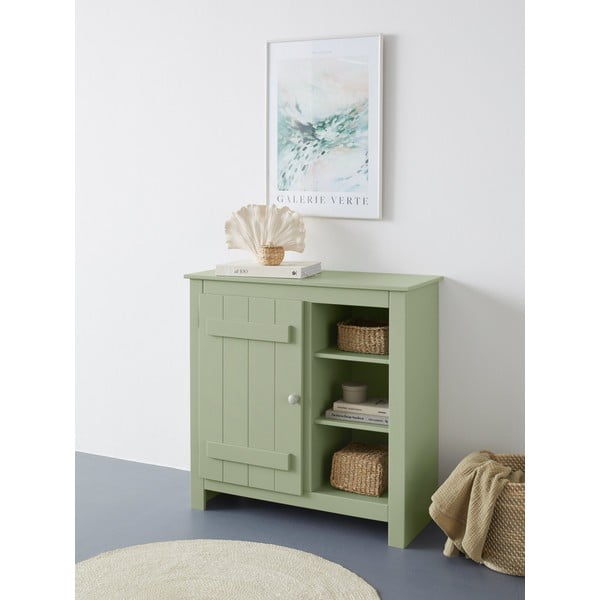 Dulap verde deschis din lemn de pin 90x90 cm Bertram – Støraa-image-4