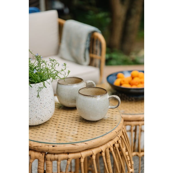 Măsuță auxiliară de grădină rotundă din ratan artificial ø 47 cm Vistdal - Bonami Essentials-image-1