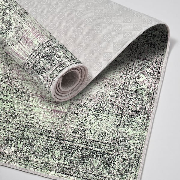 Covorașe de baie verzi-gri 2 buc. 60x100 cm – Foutastic-image-2