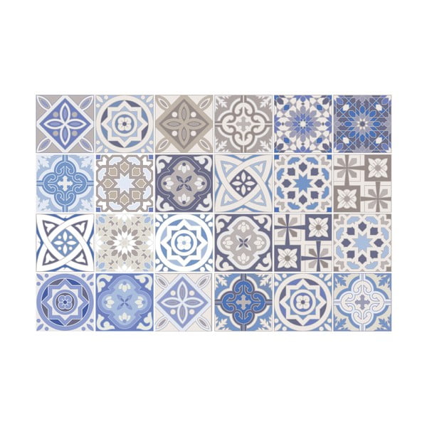 Set 24 autocolante de perete Ambiance Honduras, 10 x 10 cm-image-2