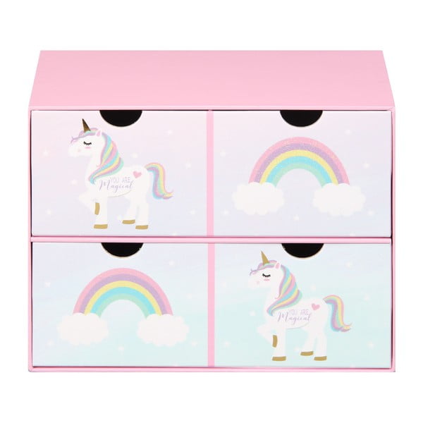 Cutie depozitare cu 2 sertare Just 4 Kids Unicorn Magic Keepsake Box
