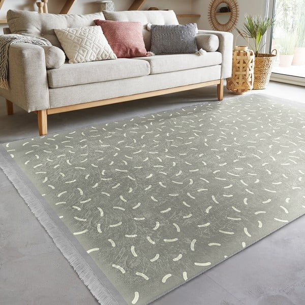 Covor verde de tip traversă 80x200 cm – Mila Home-image-2