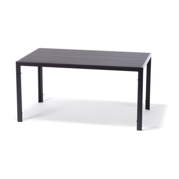 Set mobilier de grădină pentru 4 persoane cu scaune gri Joanna și masă Viking, 90 x 150 cm-image-1