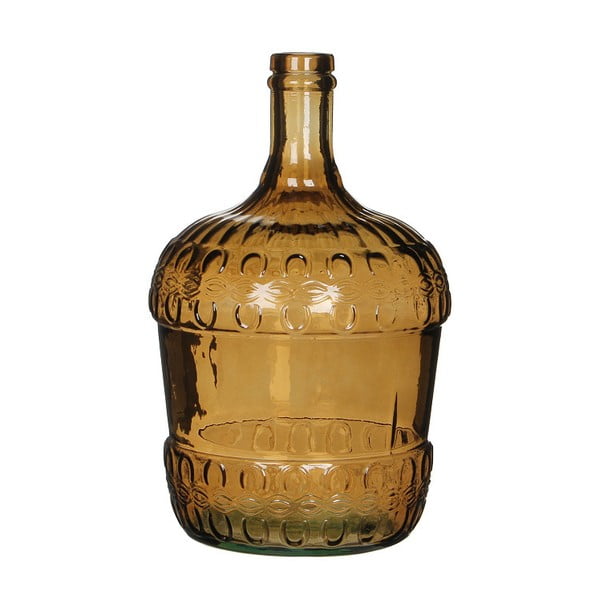 Vază din sticlă Mica Diego, 30 x 18 cm, maro