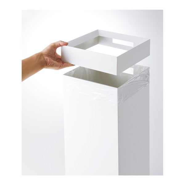 Coș de gunoi alb din metal 27 l Tall – YAMAZAKI-image-4