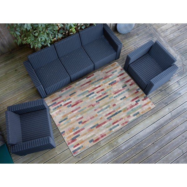 Covor de exterior bej 133x190 cm Soley – Universal-image-1