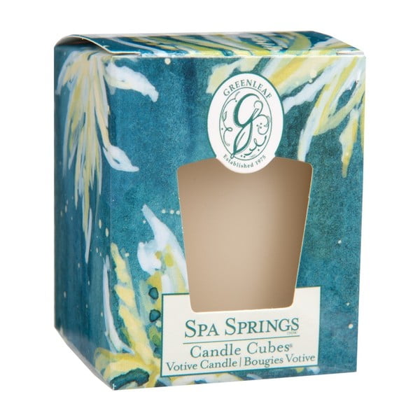 Lumânare parfumată Greenleaf Spa Springs, aromă de bergamot, 15 ore