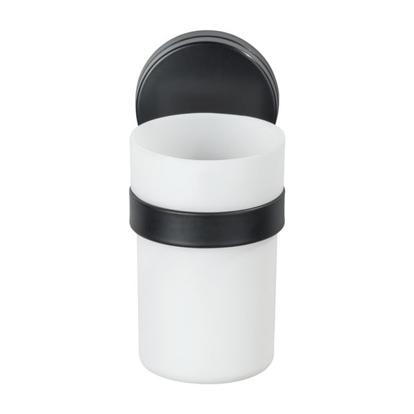 Suport de perete pentru periuțe de dinți Wenko Sirmione, alb-negru-image-1