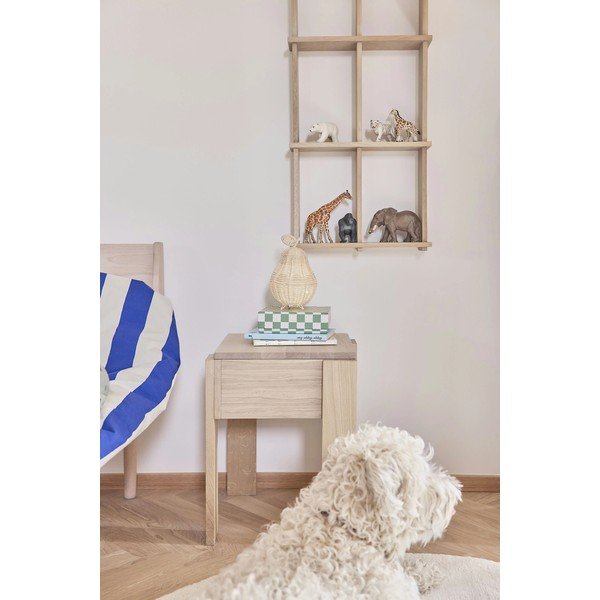 Raft în culoare naturală etajat din lemn de stejar 37 cm Grid – OYOY Living Design-image-2