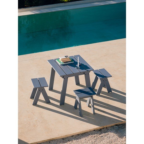 Scaun de grădină albastru din lemn masiv Navo – noo.ma-image-2