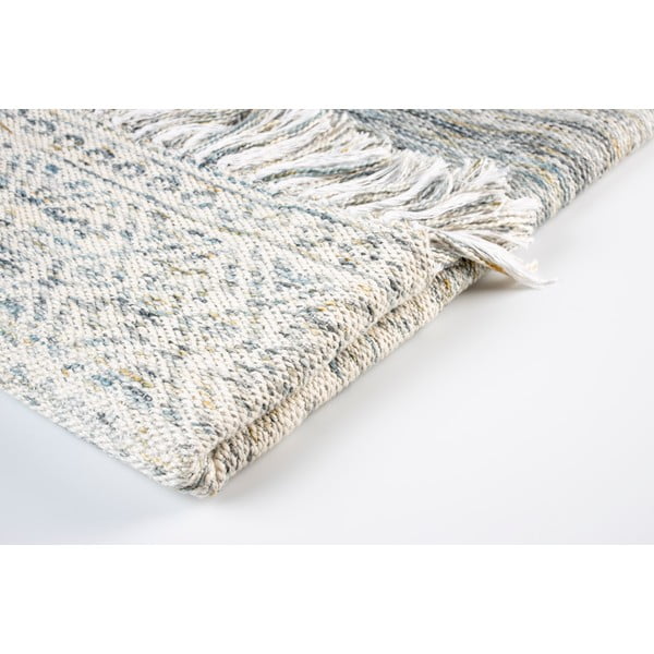 Pled din bumbac White Label Liv Blue 130 x 170 cm-image-1
