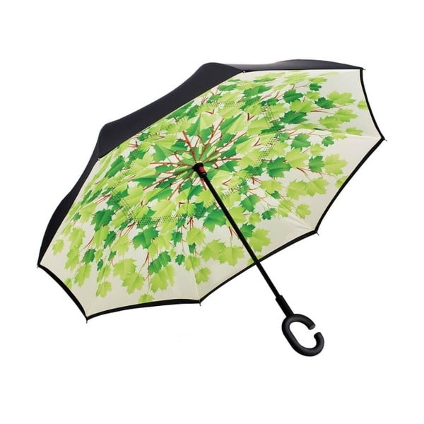 Umbrelă Ambiance Leaves, ⌀ 105 cm, verde