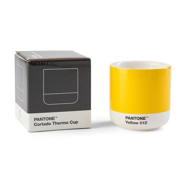 Ceașcă galbenă pentru cappuccino din porțelan 175 ml Yellow 012 – Pantone