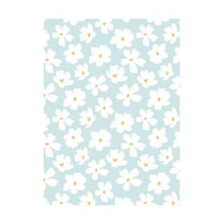 Hârtie de împachetat eleanor stuart No. 8 Floral, albastru-alb