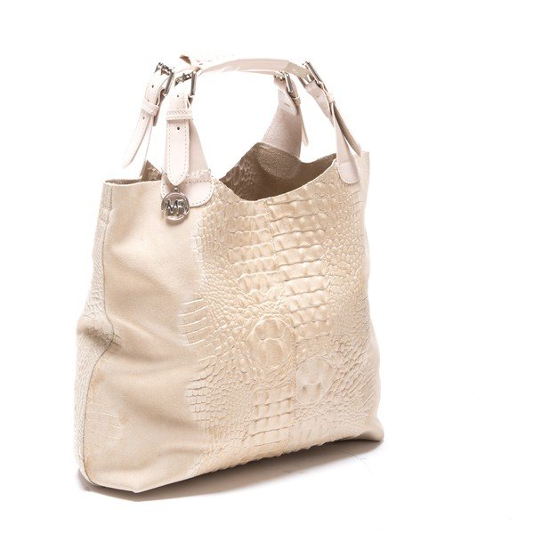 Poșetă din piele Roberta M. 820 Beige-image-2