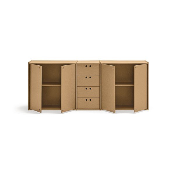 Comodă în culoare naturală 197x80x40 cm Wally – Teulat-image-2
