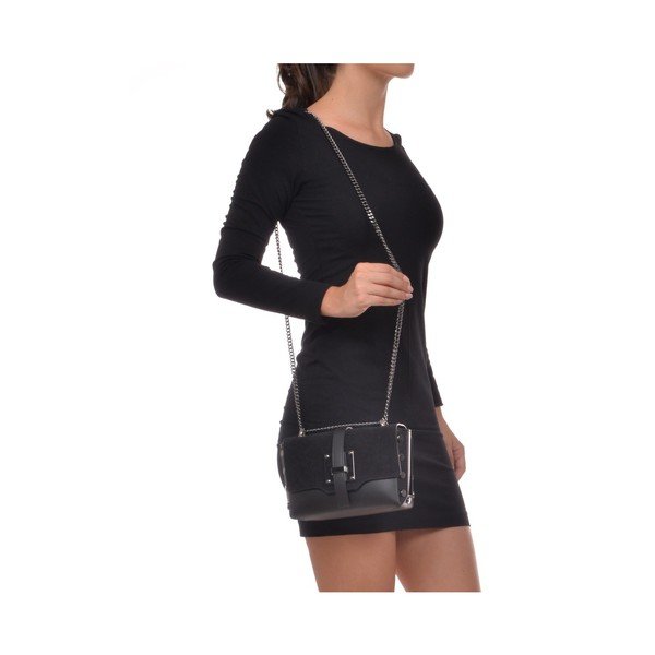 Geantă din piele Isabella Rhea Hanna, negru-image-3
