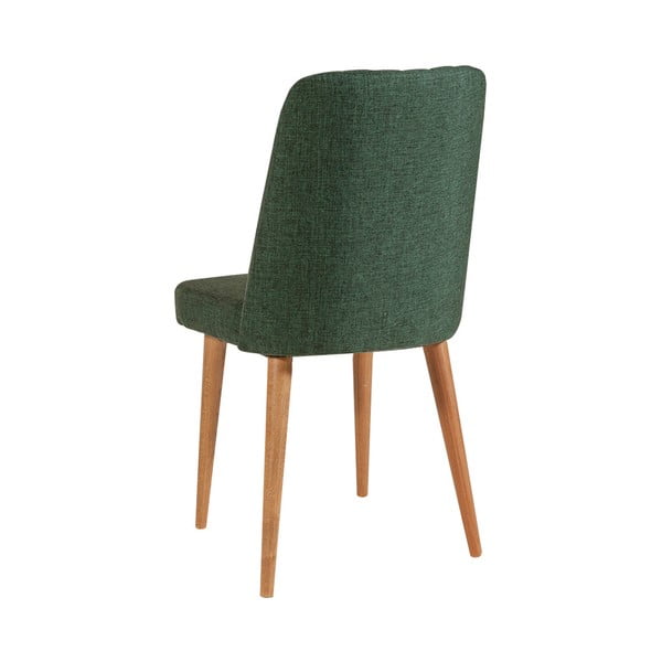 Scaun de dining verde din catifea Stormi Sandalye – Kalune Design-image-1