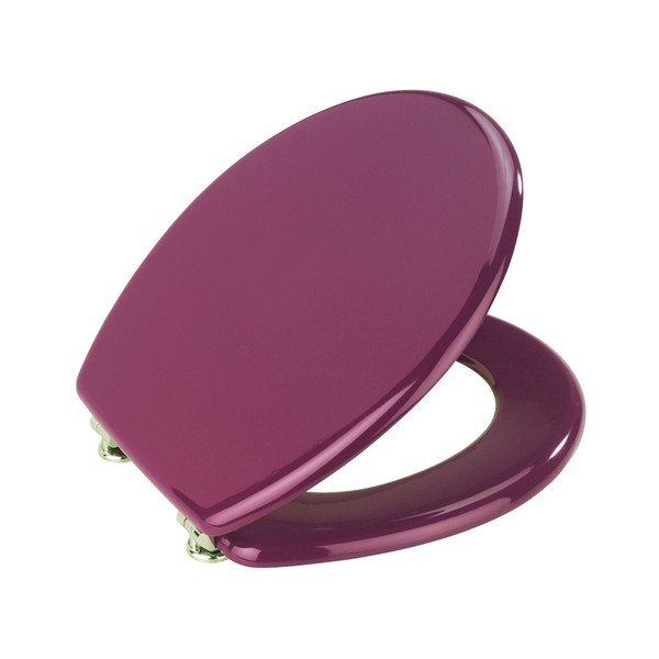 Capac WC din lemn Wenko Prima, 41 x 38 cm, violet-image-1