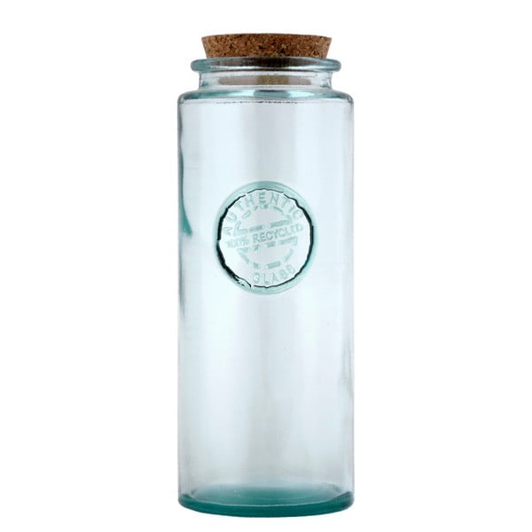 Recipient din sticlă reciclată cu dop Ego Dekor Authentic, 1,45 l