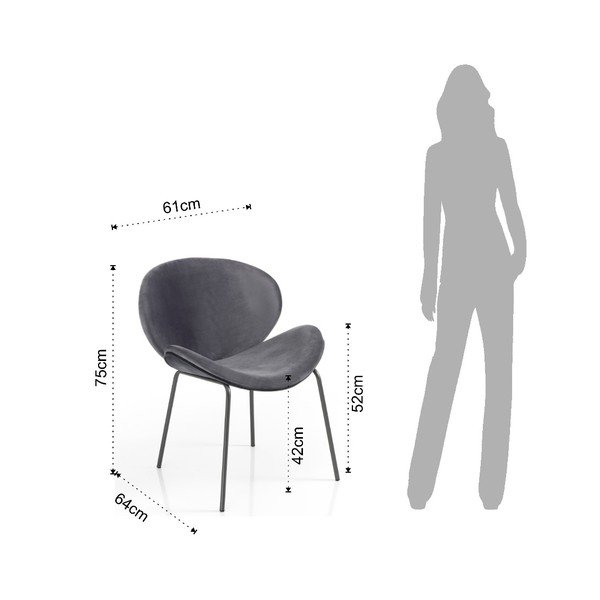 Scaun Tomasucci Poltrono, gri-image-2