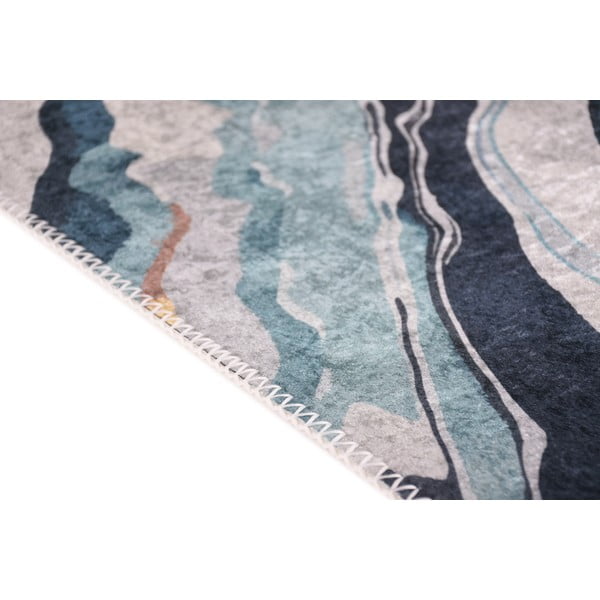 Covor galben-albastru lavabil 80x150 cm Colors of Joy – Vitaus-image-2