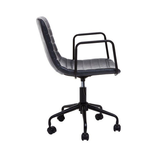 Scaun de birou gri închis din imitație de piele Forbes – Premier Housewares-image-4