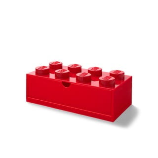 Cutie cu sertar pentru birou LEGO®, 31 x 16 cm, roșu