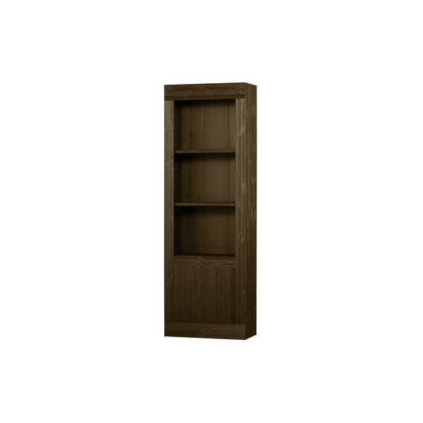 Bibliotecă maro din lemn de pin 78x230x37 cm Yumi – WOOOD-image-4