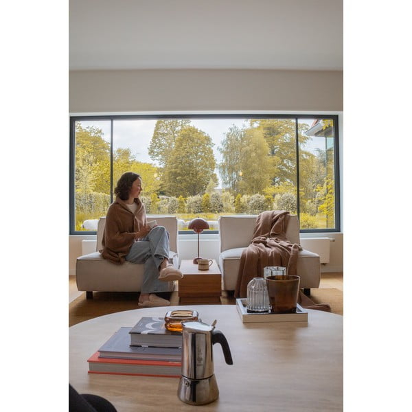 Pătură maro din micropluș/cocolino 150x200 cm Tomo – Tiseco Home Studio-image-3