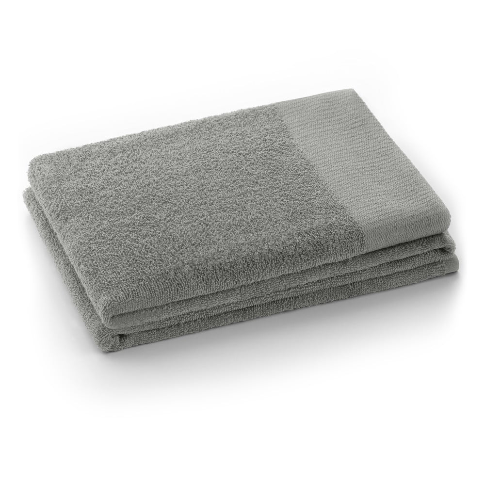 Prosop gri din bumbac din frotir 70x140 cm Amari – Restilo