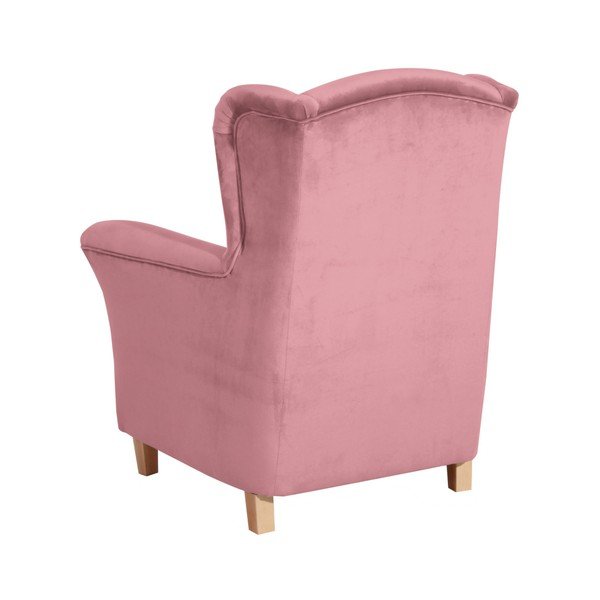 Fotoliu Max Winzer Agnetha Suede, roz-image-1