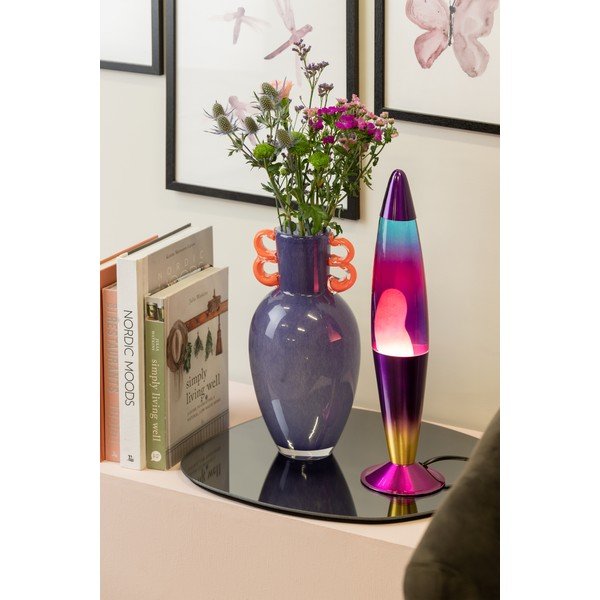 Lava lamp din sticlă (înălțime 41,5 cm) Rainbow Rocket Lava – Leitmotiv-image-1