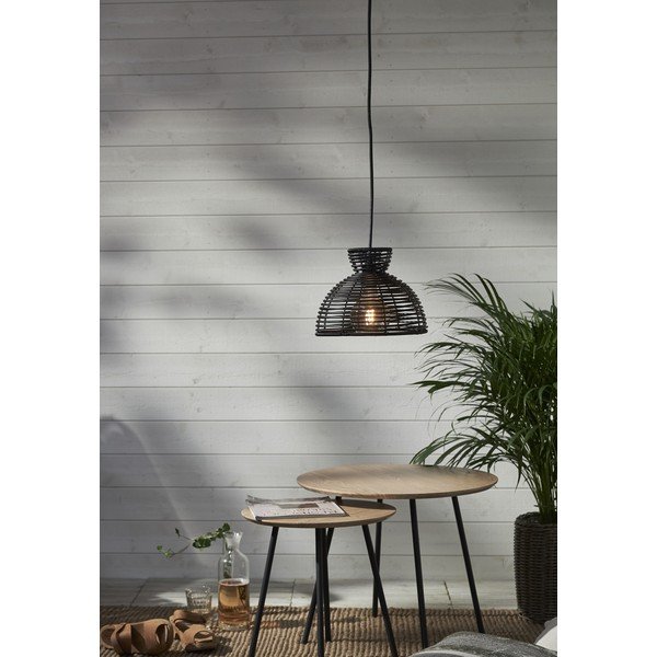 Abajur negru de exterior pentru plafonieră Star Trading Runde, ø 26 cm-image-3