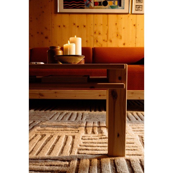 Măsuță de cafea în culoare naturală deschisă din lemn de pin 50x80 cm Tuck – Karup-image-3