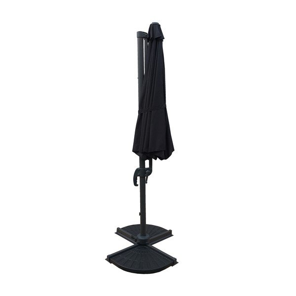 Umbrelă de soare gri 300x300 cm Deluxe – Garden Pleasure-image-3