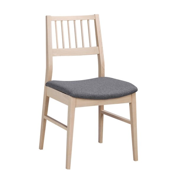 Set 2 scaune din lemn de stejar Folke  Dan, alb