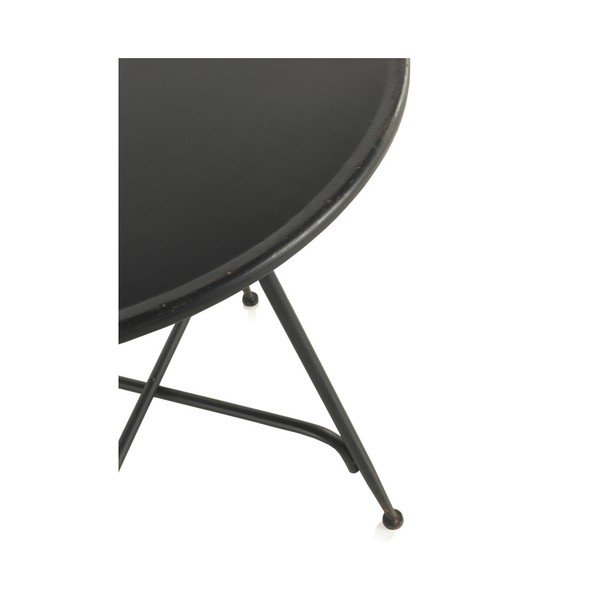 Masă de bar din metal Geese Industrial Style, înălțime 75 cm, negru-image-1