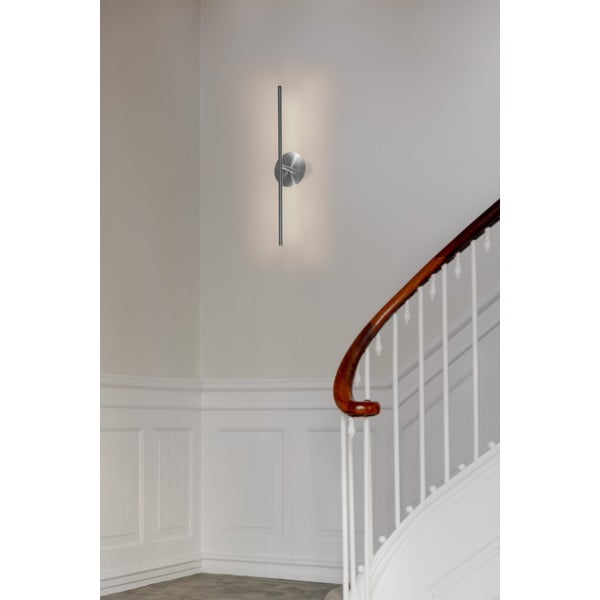 Aplică de perete argintie LED cu intensitate reglabilă din metal Omni Wall – UMAGE-image-1