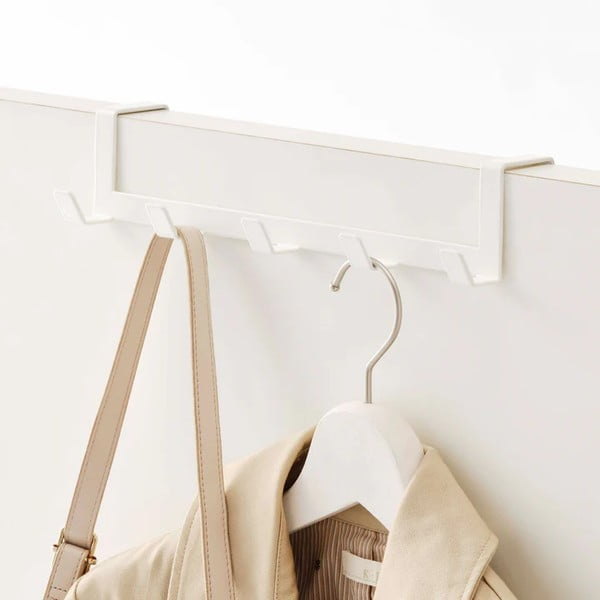 Cuier de ușă alb din metal 30 cm Tower – YAMAZAKI-image-3