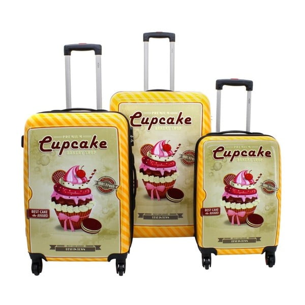 Set 3 valize Friedrich Lederwaren Cupcake