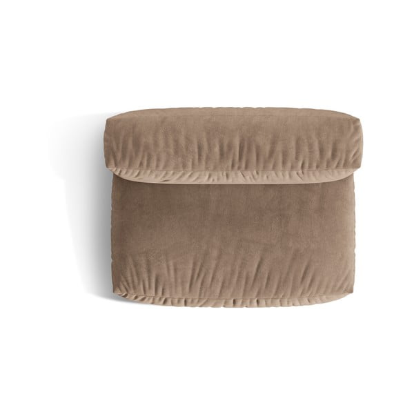 Modul pentru canapea modulară maro deschis cu tapițerie din catifea (de mijloc) Martina – Micadoni -image-3