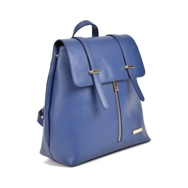 Rucsac din piele Sofia Cardoni Angelica, albastru-image-4