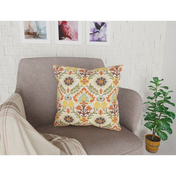 Față de pernă cu amestec din bumbac Vitaus Restudo, 43 x 43 cm-image-1