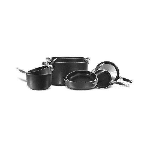 Cratiță cu coadă lungă și suprafață antiaderentă Pentole Agnelli Al Black, ø 16 cm, negru-image-2
